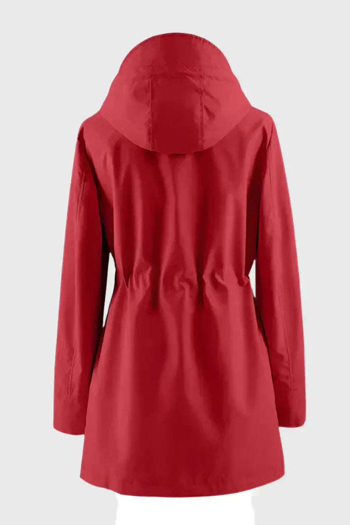 Camila – Abrigo Impermeable Manga Larga Corte Ajustado