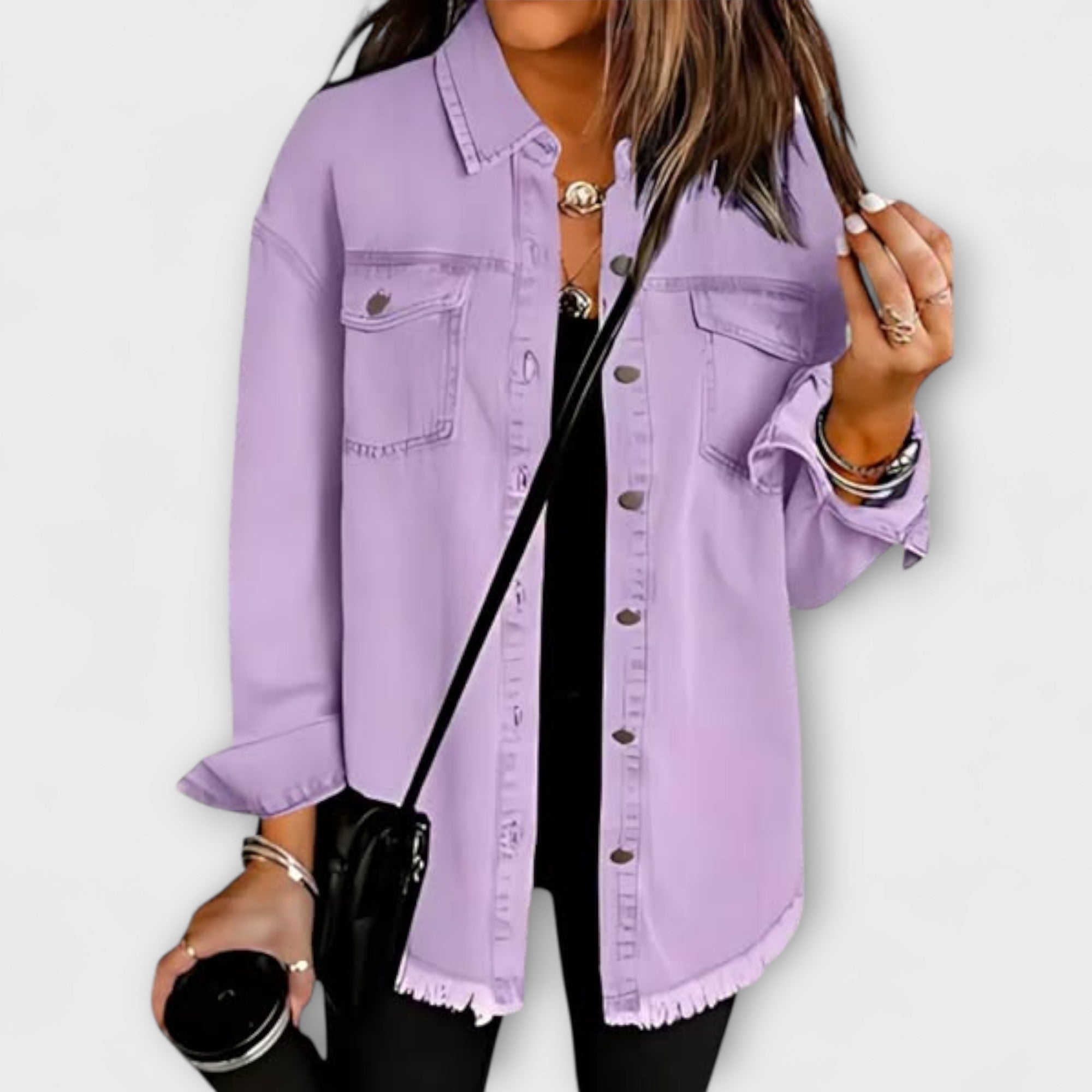 Camila – Chaqueta Vaquera Clásica De Uso Diario Cómoda