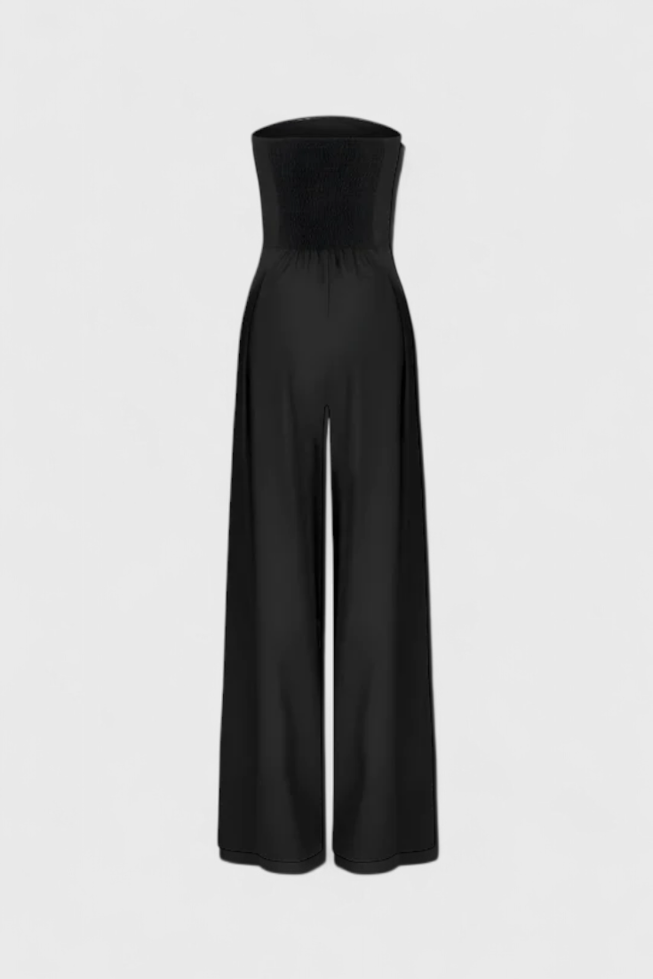 Camila – Mono Elegante Sin Mangas Escote Estructurado