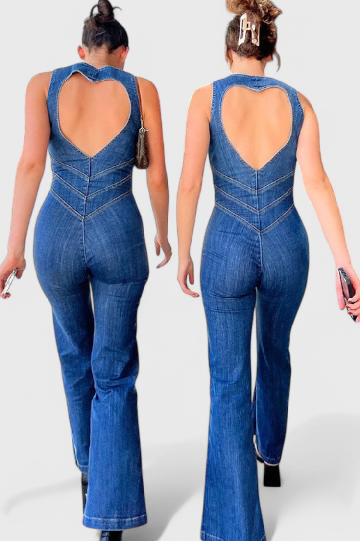 Isabel - Mono Denim Espalda Corazón Cintura Ajustada