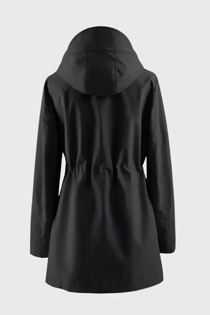 Camila – Abrigo Impermeable Manga Larga Corte Ajustado