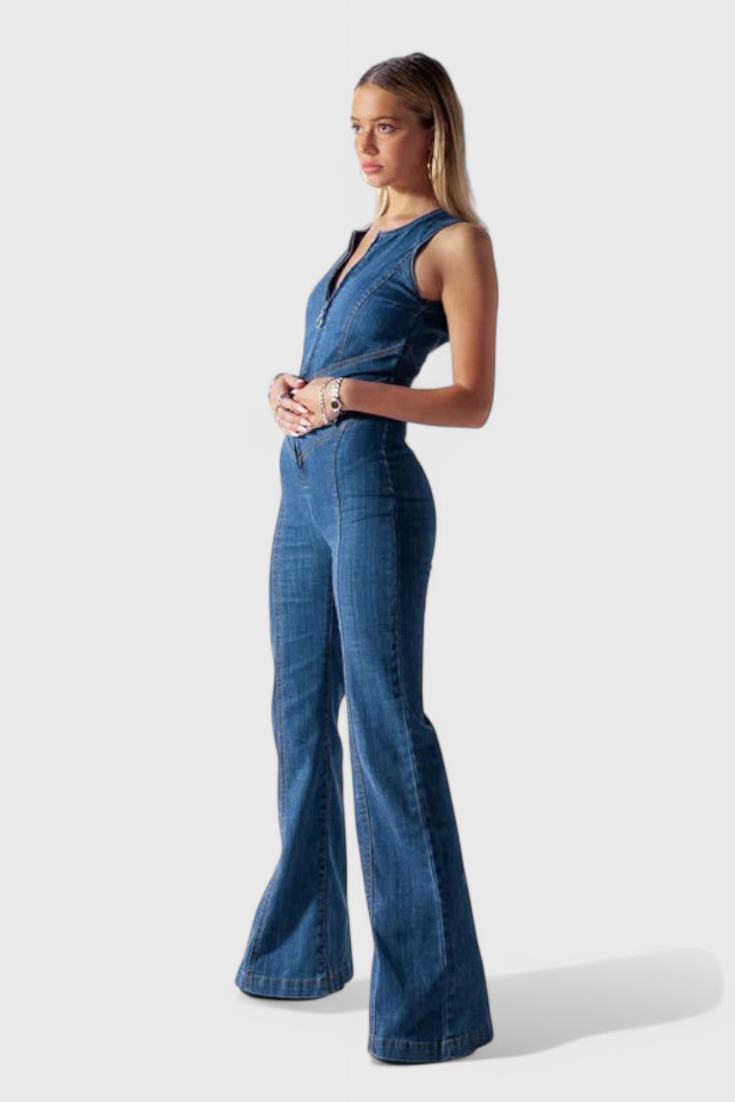 Isabel - Mono Denim Espalda Corazón Cintura Ajustada
