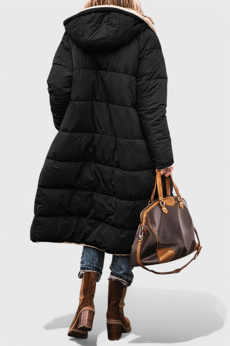 Parka Acolchada Isabella Suave Para Invierno Diario