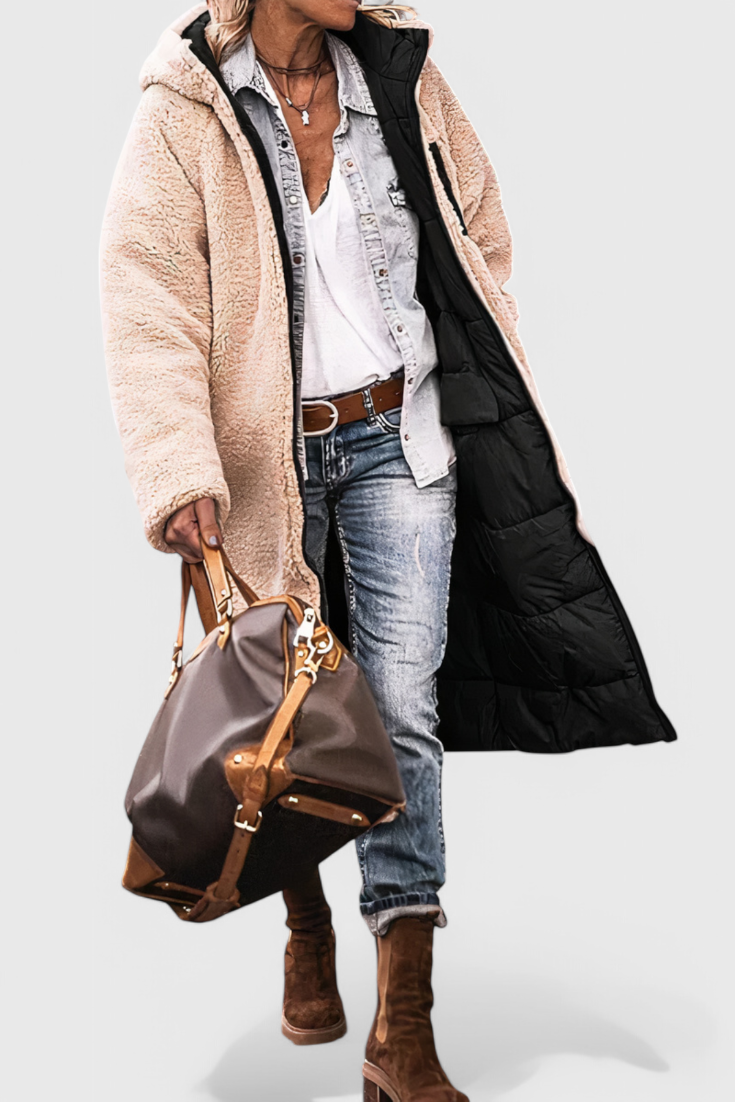 Parka Acolchada Isabella Suave Para Invierno Diario