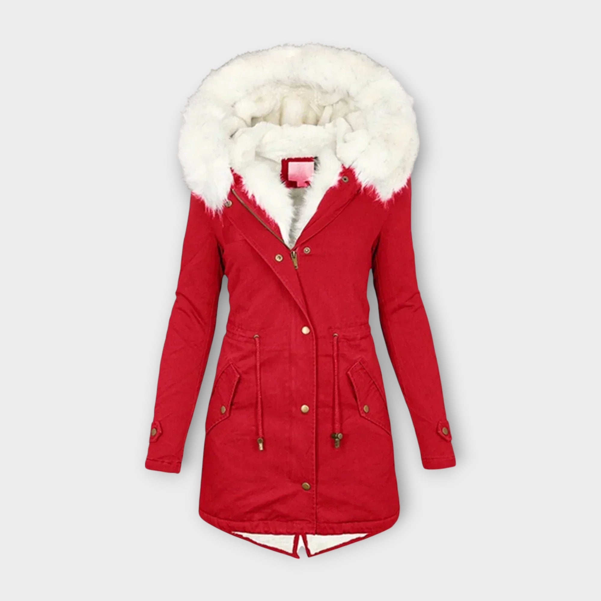 Adriana – Abrigo De Invierno Impermeable Con Forro Piel