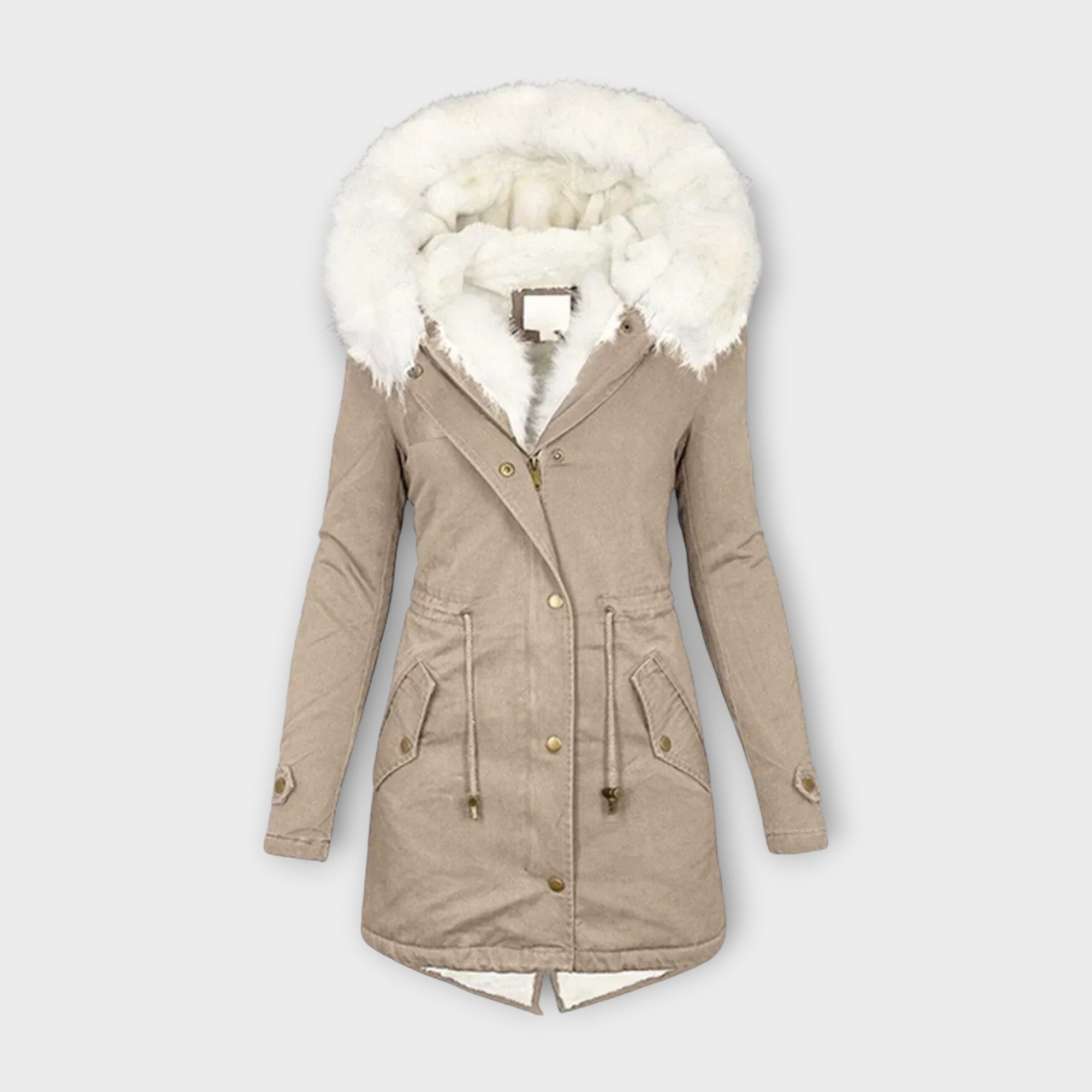 Adriana – Abrigo De Invierno Impermeable Con Forro Piel