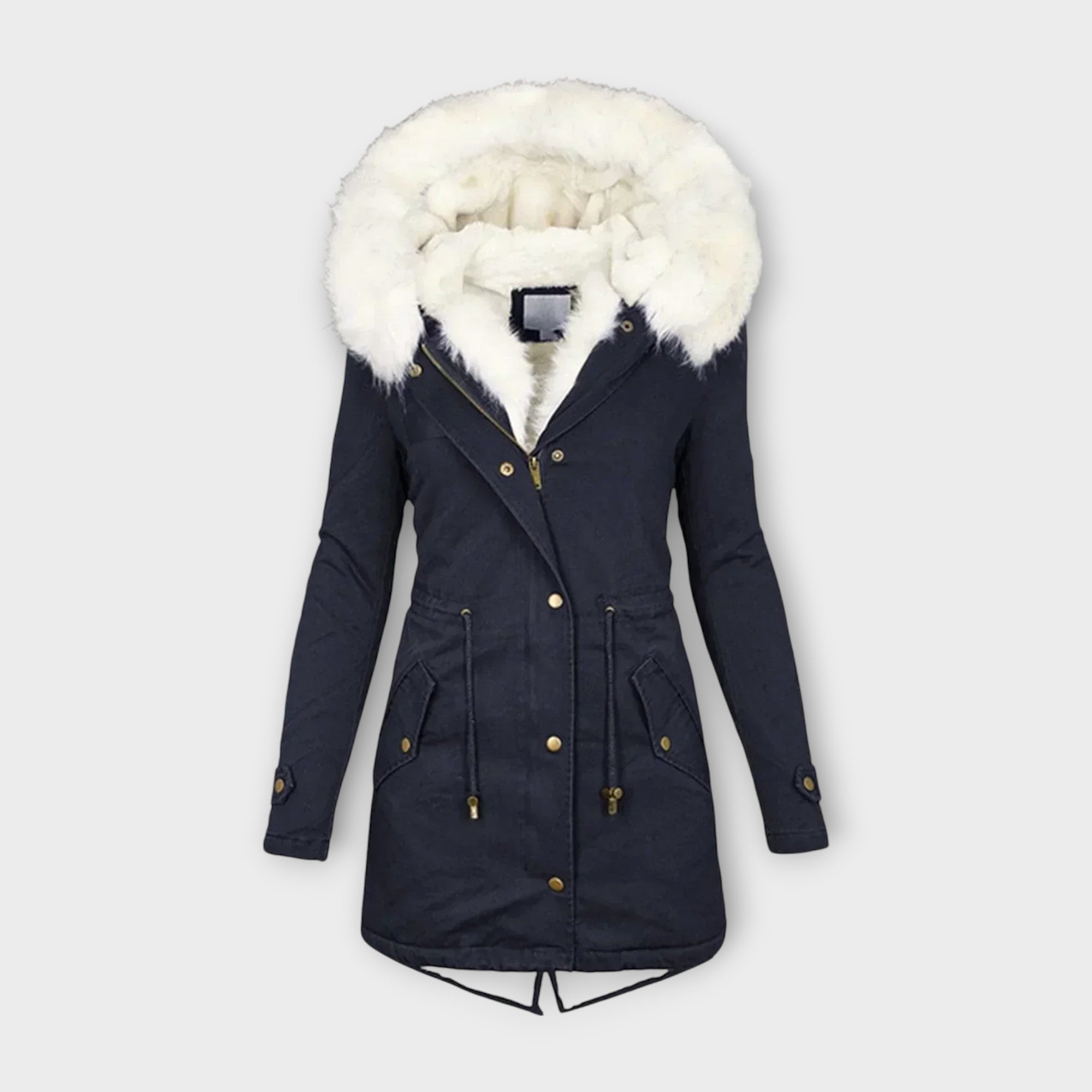 Adriana – Abrigo De Invierno Impermeable Con Forro Piel