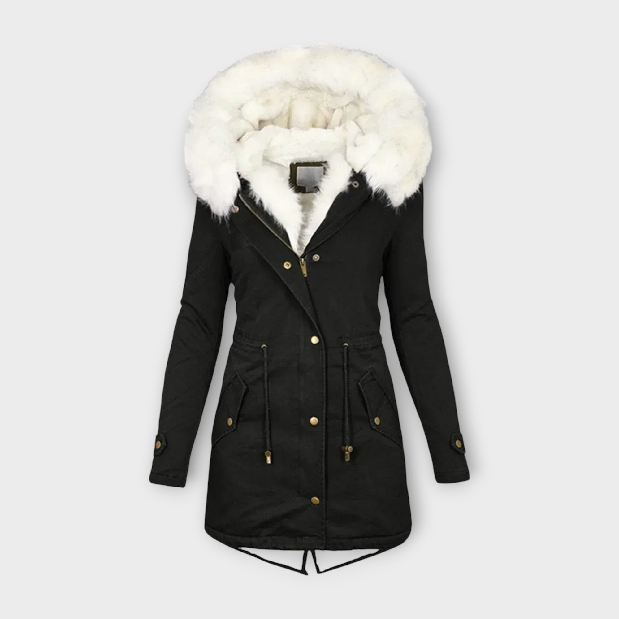 Adriana – Abrigo De Invierno Impermeable Con Forro Piel