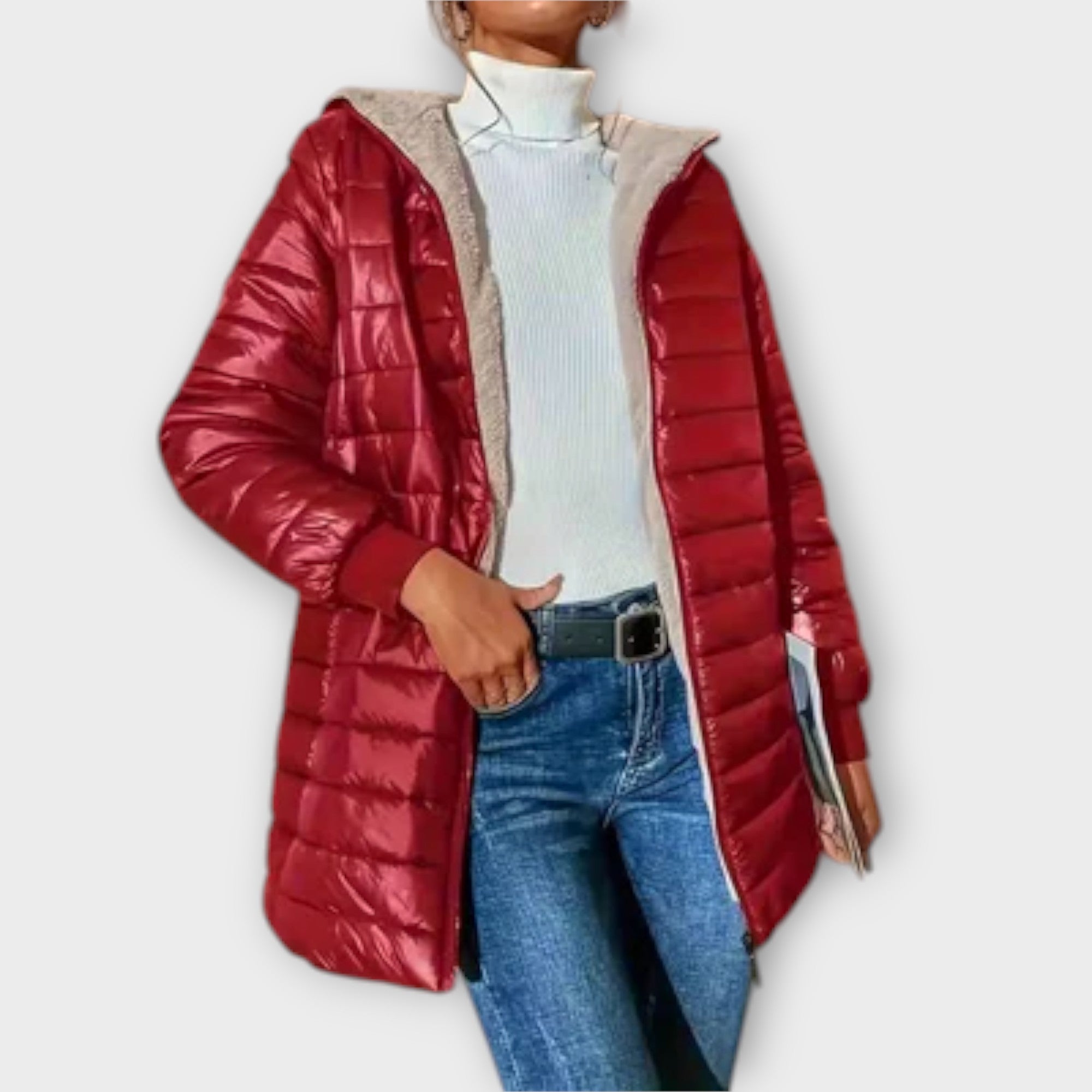 Adriana - Chaqueta Invierno Corte Relajado Manga Larga