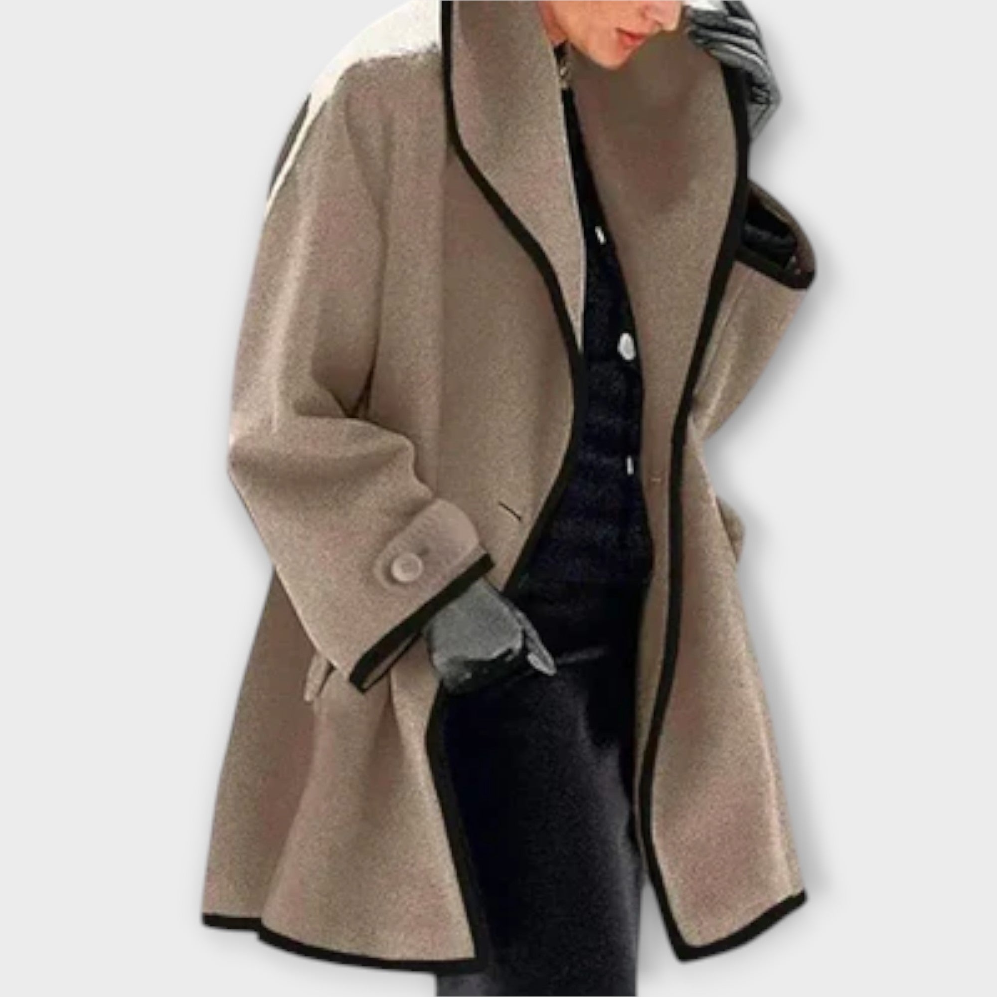 Elena – Trench Gabardina Entallado Con Detalles Refinados