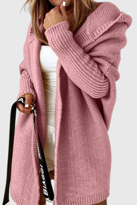 Camila – Cárdigan Oversized Con Capucha Acolchado Cálido