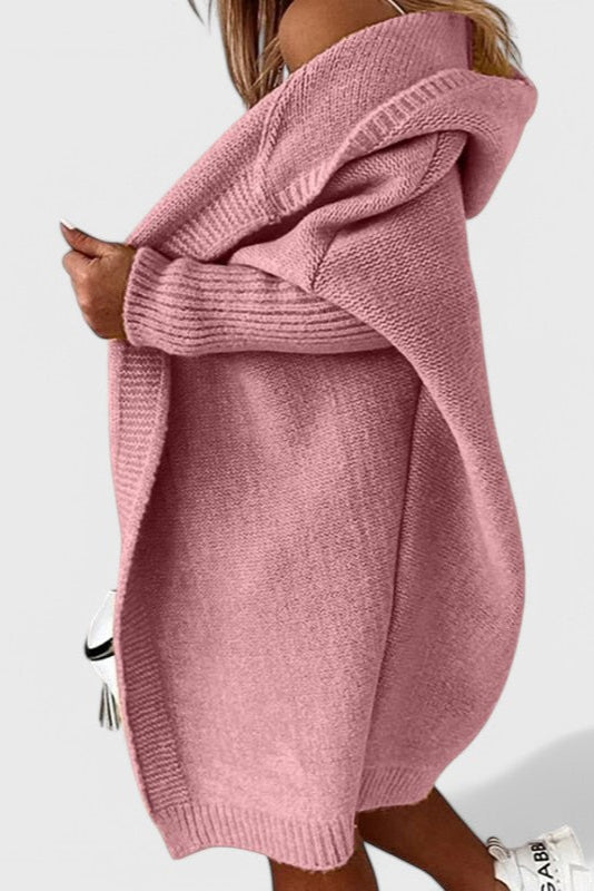 Camila – Cárdigan Oversized Con Capucha Acolchado Cálido