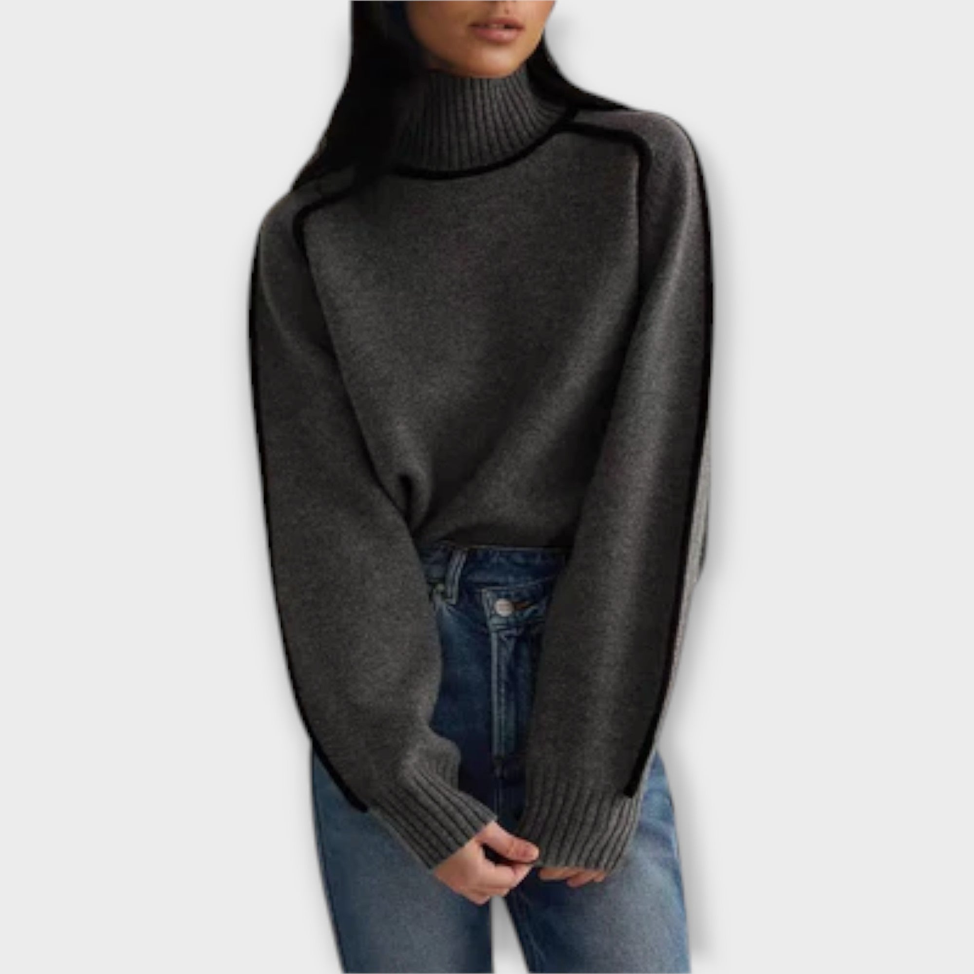 Elena - Suéter Cuello Alto Suave Para Invierno Elegante