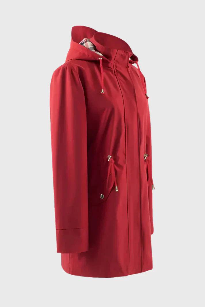 Camila – Abrigo Impermeable Manga Larga Corte Ajustado