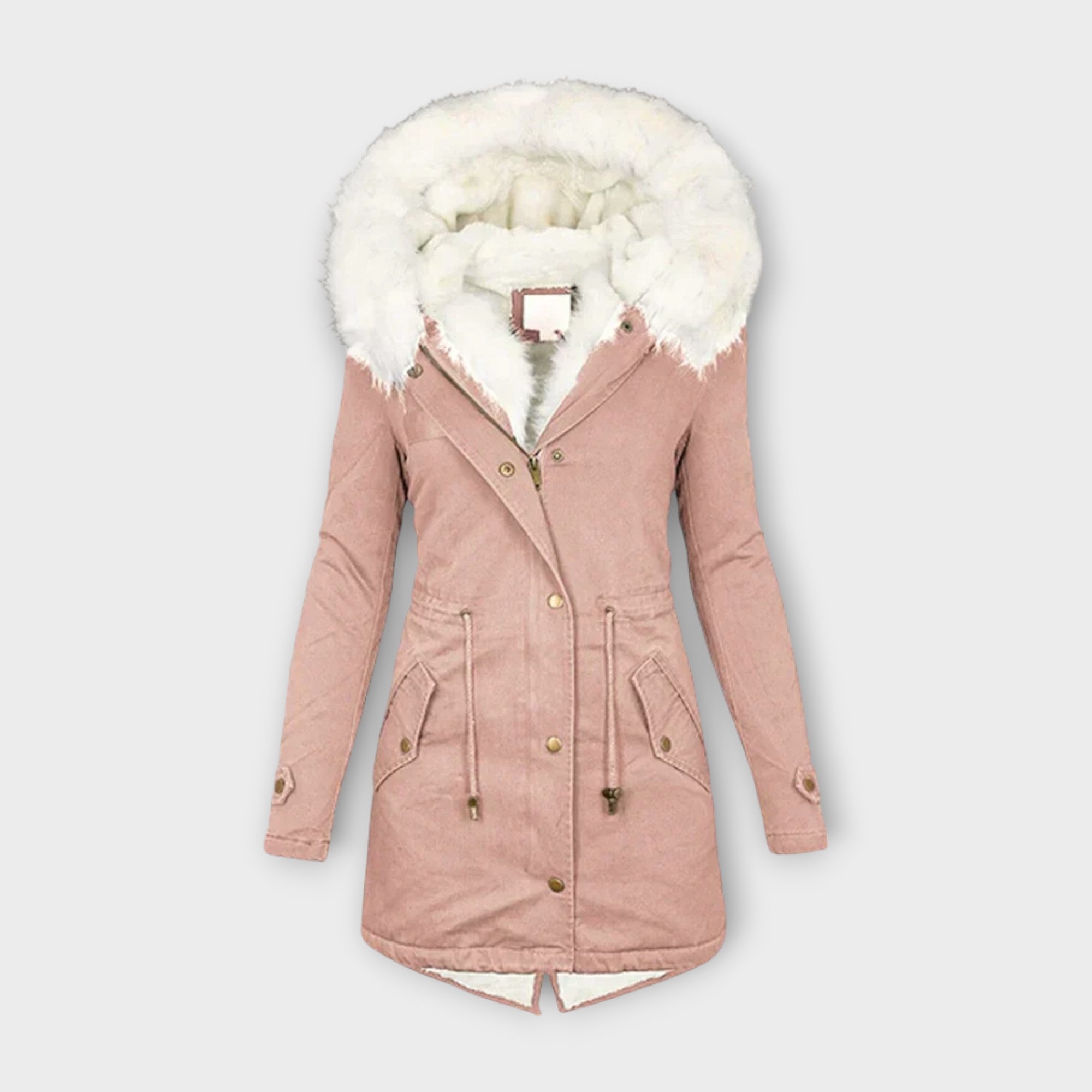 Adriana – Abrigo De Invierno Impermeable Con Forro Piel