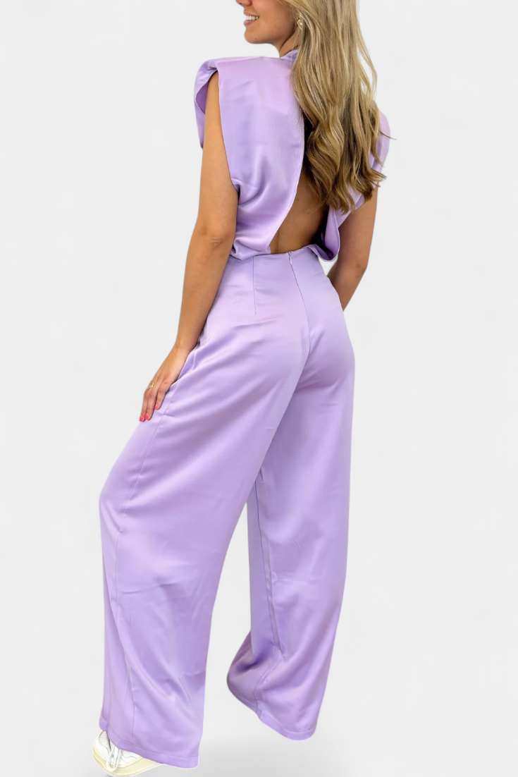 Camila - Mono Sin Espalda Corte Fluido Estilo Relajado