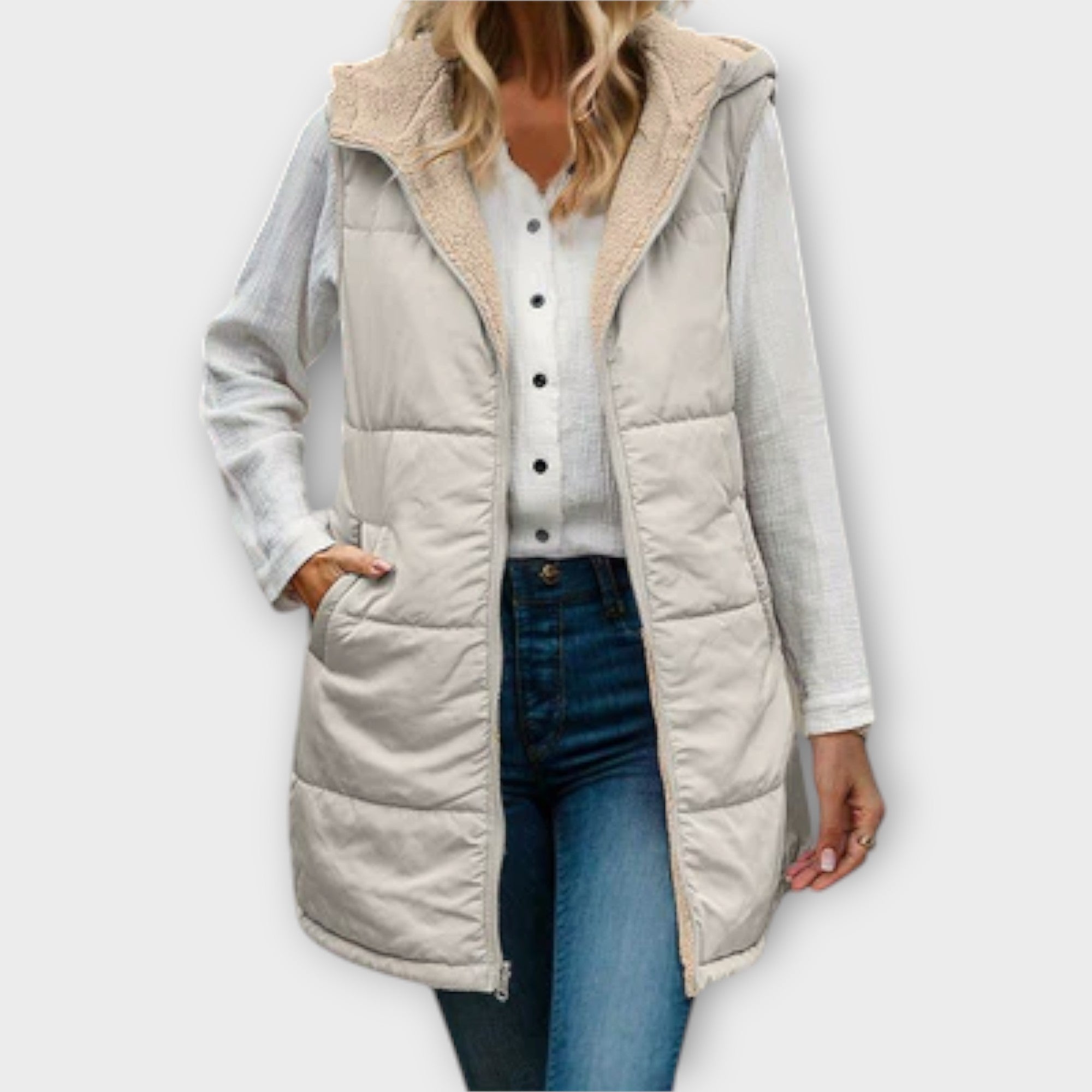 Elena – Gilet Acolchado Reversible Liviano Y Cálido