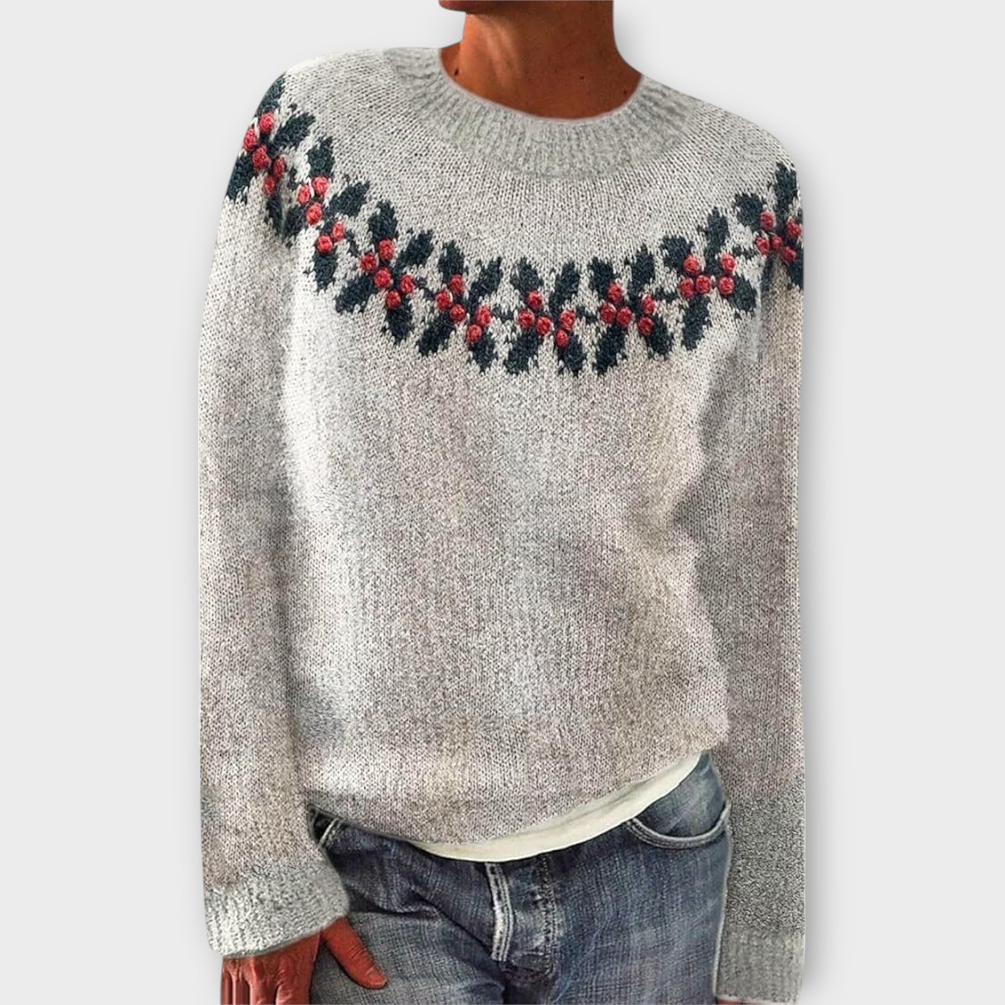 Sofía – Suéter Navideño De Punto Suave Cálido Extra Calor