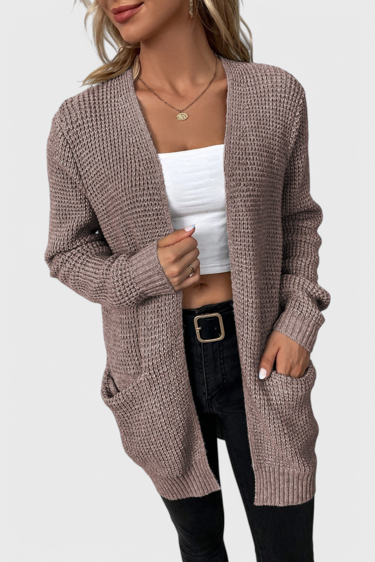 Isabel – Cárdigan Clásico Mezcla Punto Suave Premium