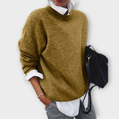 Alba - Suéter De Punto Suave Para Invierno Gris Elegante