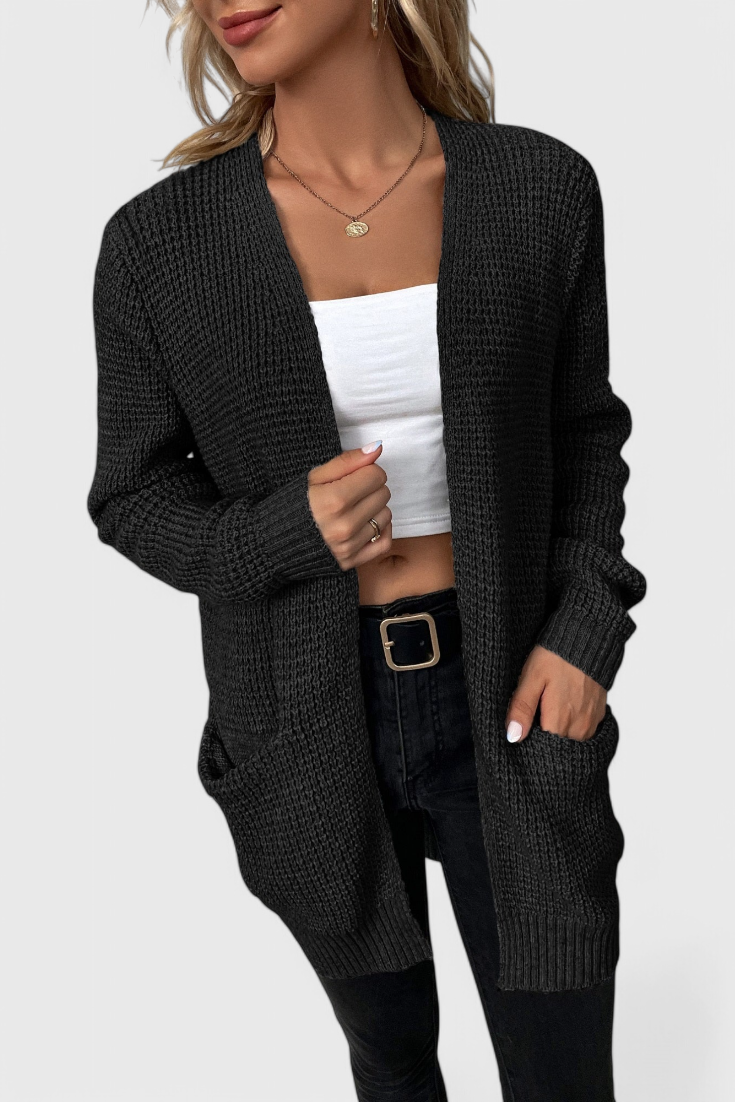 Isabel – Cárdigan Clásico Mezcla Punto Suave Premium