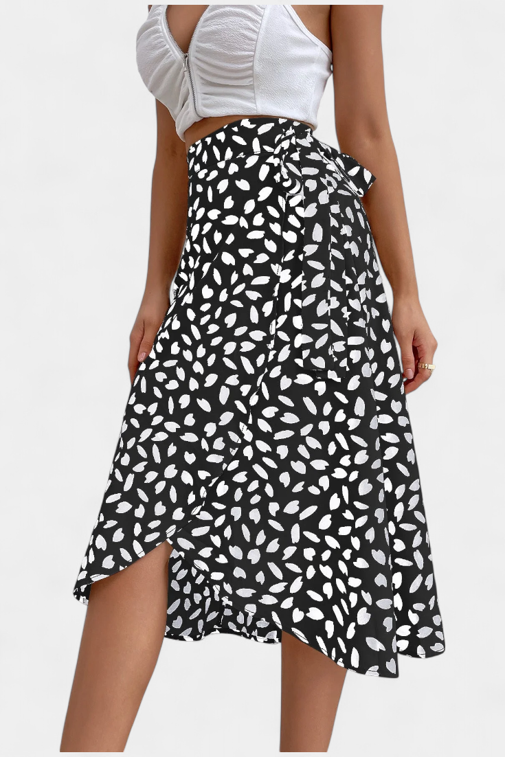 Mariana – Falda Boho Asimétrica Estampada Verano Ligera