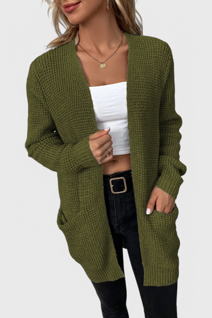 Isabel – Cárdigan Clásico Mezcla Punto Suave Premium