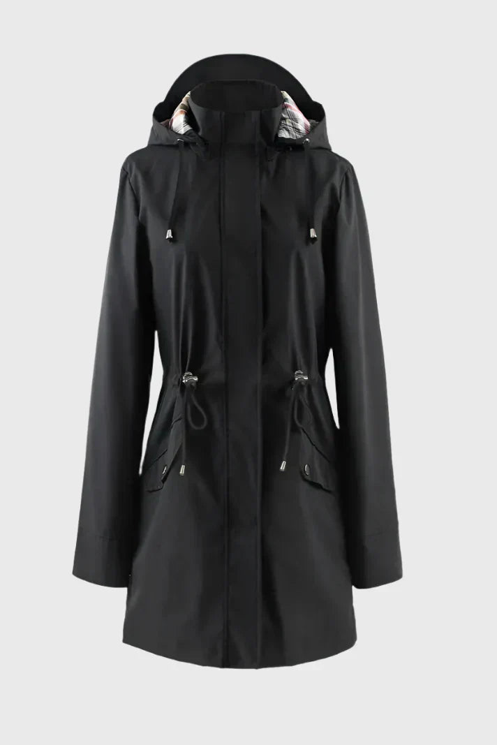 Camila – Abrigo Impermeable Manga Larga Corte Ajustado