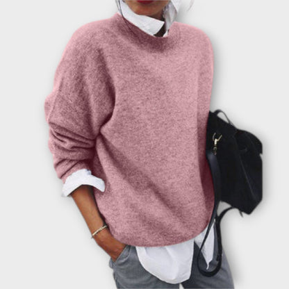Alba - Suéter De Punto Suave Para Invierno Gris Elegante