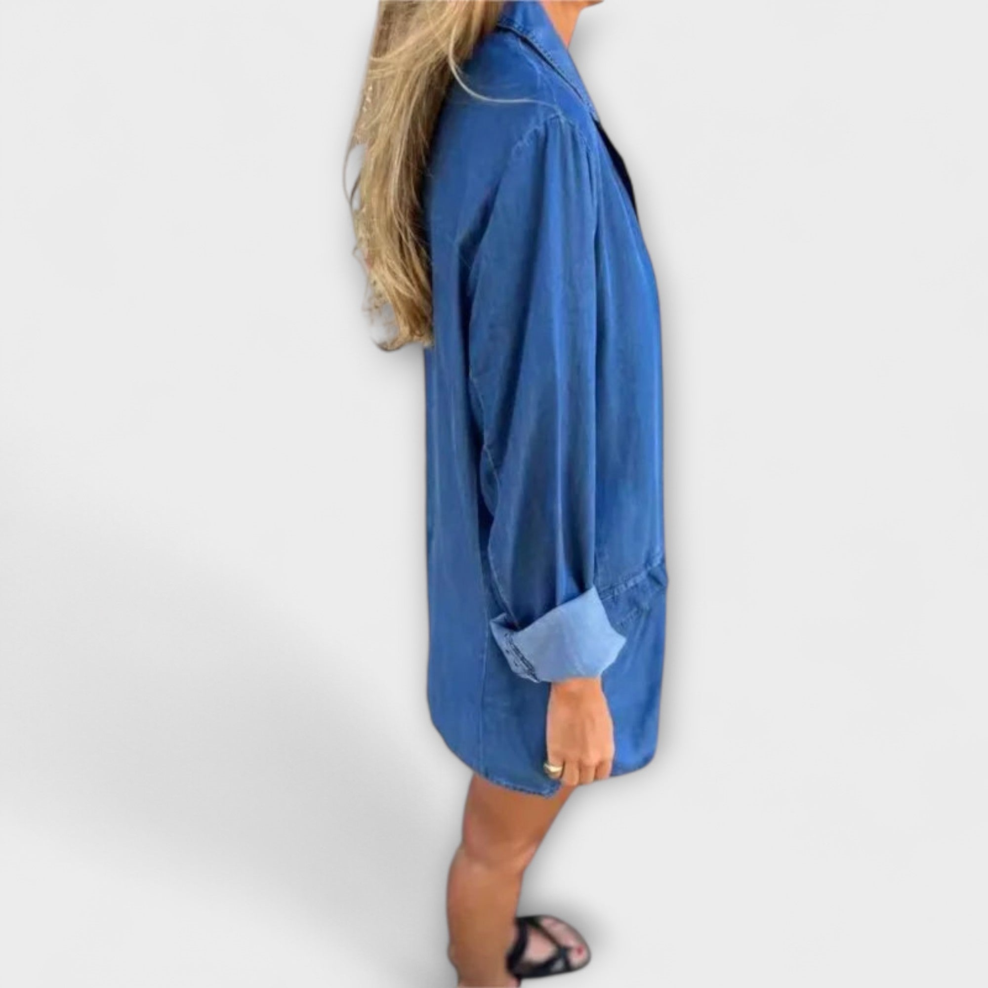 Camila – Chaqueta Denim Ligera Estilo Blazer Para Mujer