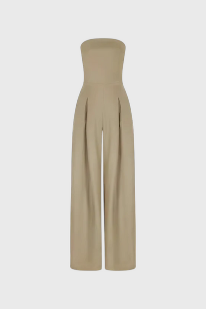 Camila – Mono Elegante Sin Mangas Escote Estructurado