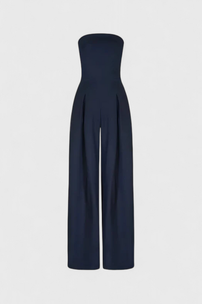 Camila – Mono Elegante Sin Mangas Escote Estructurado
