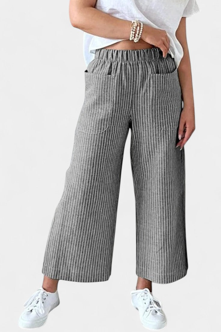 Lumiere Pantalones Livianos Corte Relajado Femenina