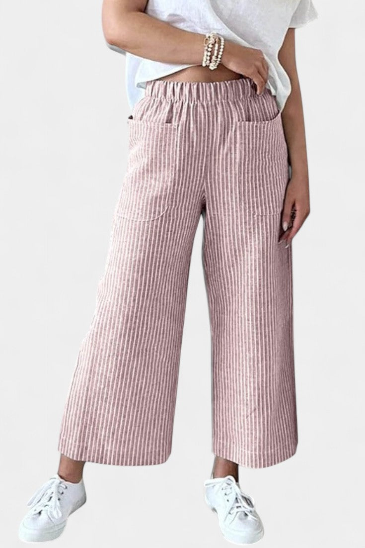 Lumiere Pantalones Livianos Corte Relajado Femenina