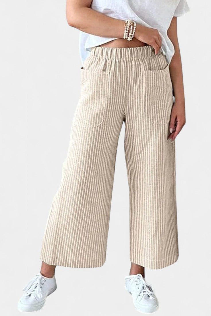 Lumiere Pantalones Livianos Corte Relajado Femenina