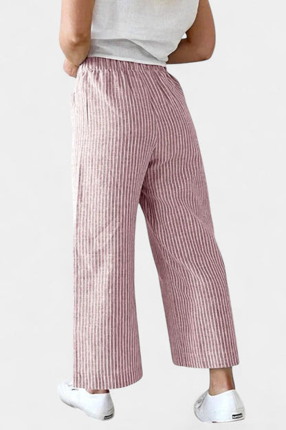 Lumiere Pantalones Livianos Corte Relajado Femenina