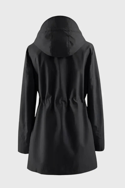 Camila – Abrigo Impermeable Manga Larga Corte Ajustado