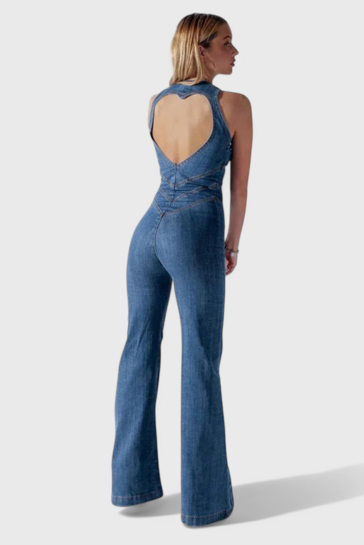 Isabel - Mono Denim Espalda Corazón Cintura Ajustada