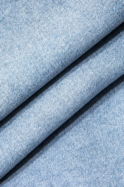 Jeans Rectos Rasgados Con Rhinestones Desgastados Evelyn