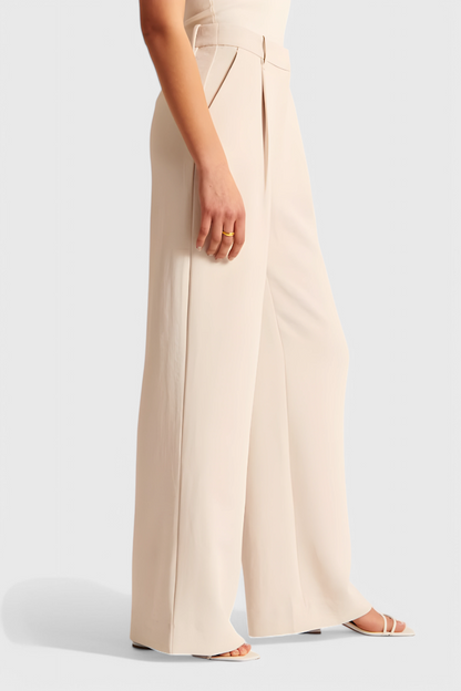 Camila - Pantalón Tailored Pierna Ancha Cintura Alta