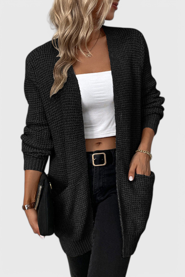 Isabel – Cárdigan Clásico Mezcla Punto Suave Premium