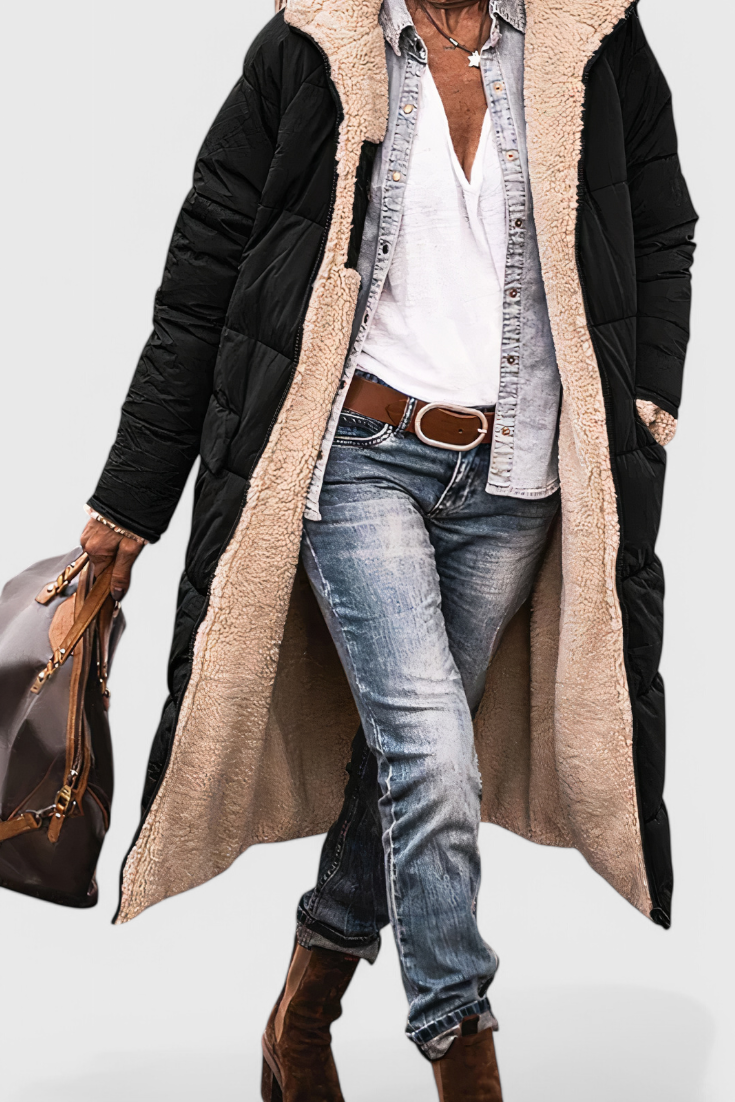 Parka Acolchada Isabella Suave Para Invierno Diario