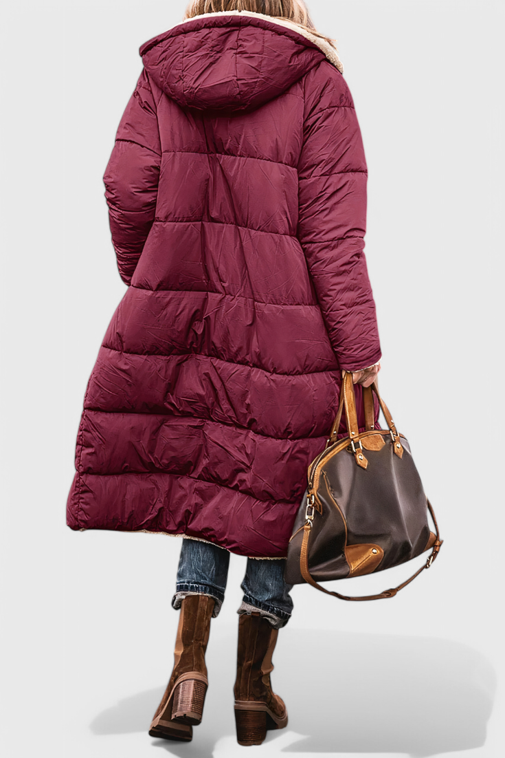 Parka Acolchada Isabella Suave Para Invierno Diario