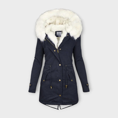 Adriana – Abrigo De Invierno Impermeable Con Forro Piel