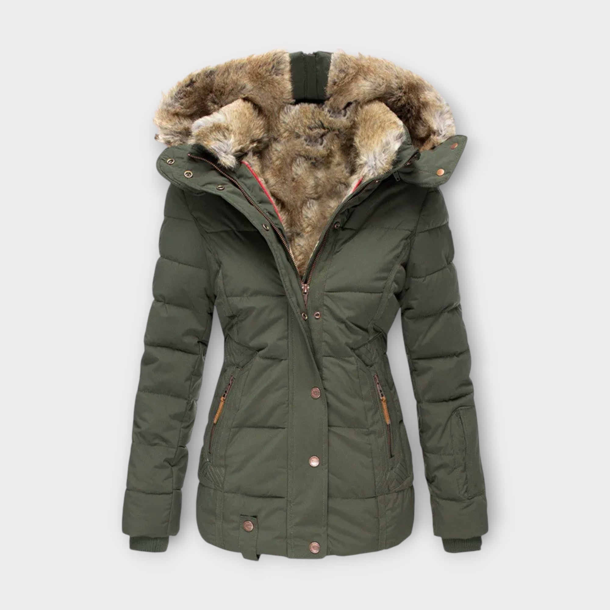 Adriana – Chaqueta Forrada Pelo Sintético Acolchada Ligera