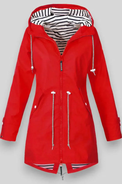 Ariana - Chaqueta Impermeable Ligera Con Capucha Elegante