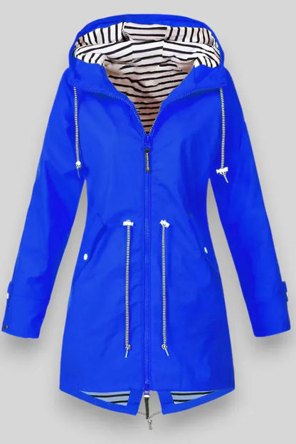 Ariana - Chaqueta Impermeable Ligera Con Capucha Elegante