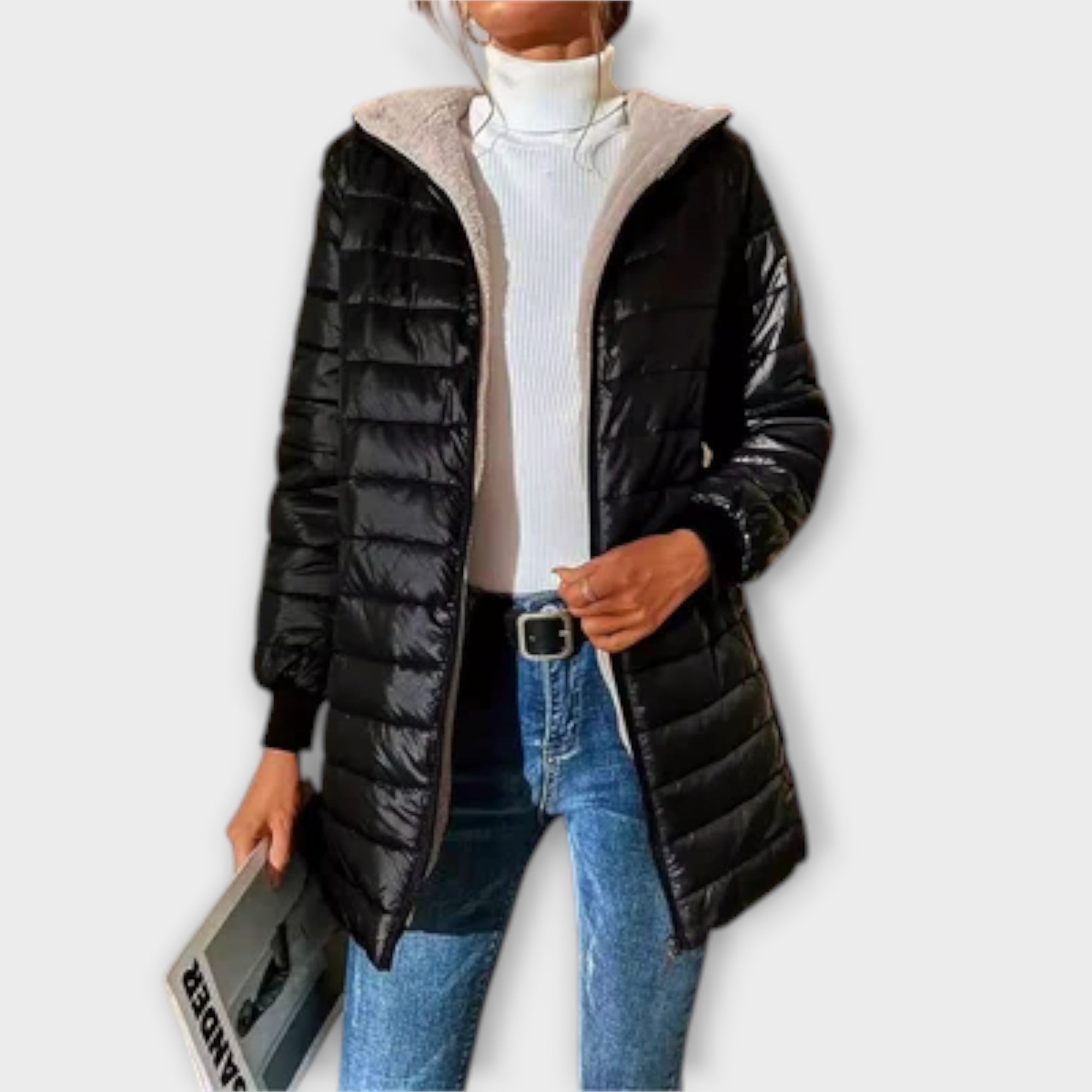Adriana - Chaqueta Invierno Corte Relajado Manga Larga