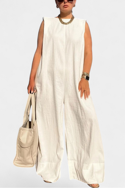 Camila – Mono Entero Oversize Sin Mangas Estructurados