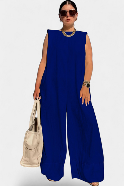 Camila – Mono Entero Oversize Sin Mangas Estructurados